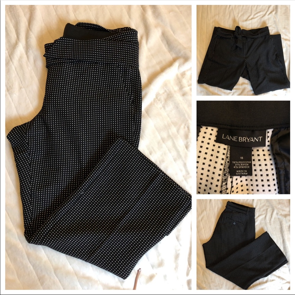 Lane Bryant dress pant NWOT black & white size 16